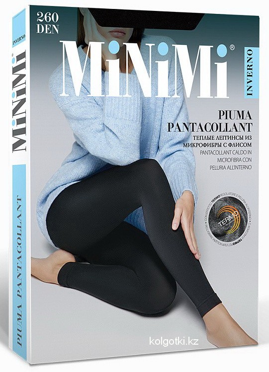 Леггинсы 260 den из микрофибры с флисом PIUMA 260