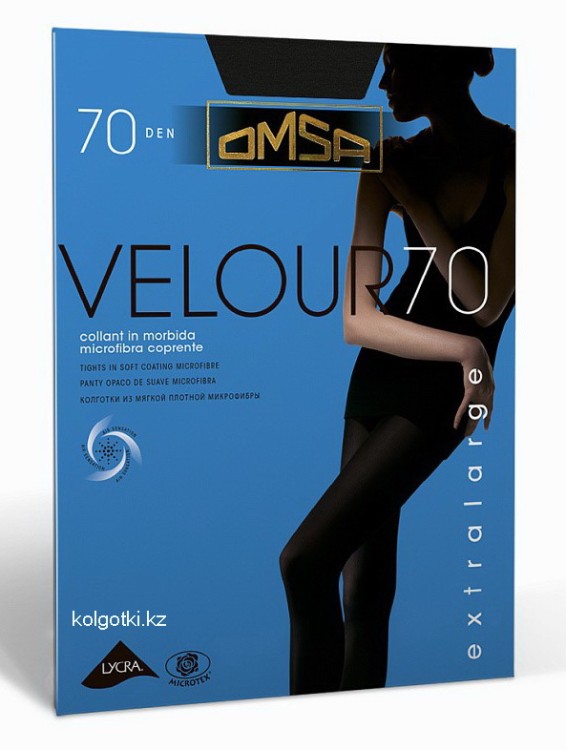 Колготки большого размера из микрофибры 70 ден Velour 70 XL