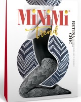 Колготки в мелкую сетку с графичным узором RETINA CHIC
