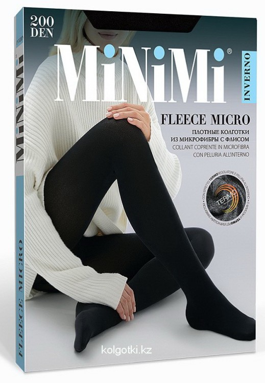 Колготки 200 den из микрофибры с флисом FLEECE MICRO 200